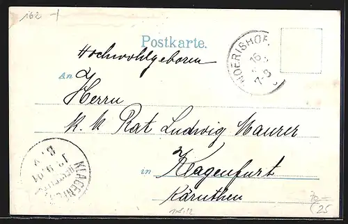 AK Wörishofen, Kurhaus, Porträt von Prior Reile