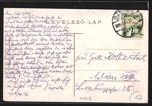 AK Szeged, Szechenyi ter a varoshazaval