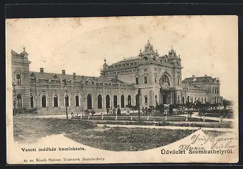 AK Szombathely, Vasuti indohaz homlokzata