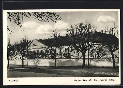 AK Köszeg, Magy. kir. áll. tanitóképzö intézet