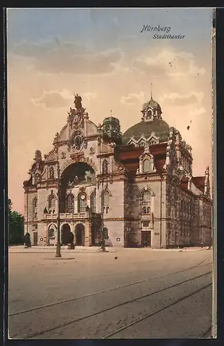 AK Nürnberg, Blick zum Stadttheater