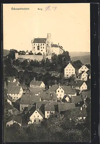 AK Gössweinstein, Blick zur Burg