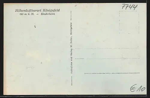AK Königsfeld, Kinderheim