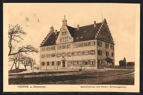 AK Hegne a. Bodensee, Exerzitienhaus und Kinder-Erholungsheim