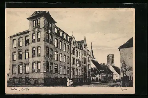 AK Rufach, Spital und Kirche