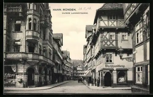 AK Hann. Münden, Buchhandlung in der Unteren Langestrasse