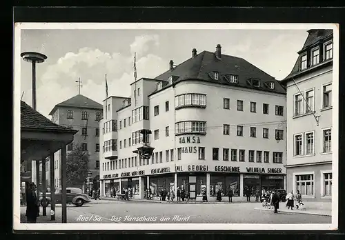 AK Aue /Sa., Hansahaus am Markt