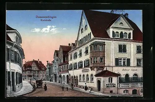 AK Donaueschingen, Restaurant Schmiede auf der Karlstrasse