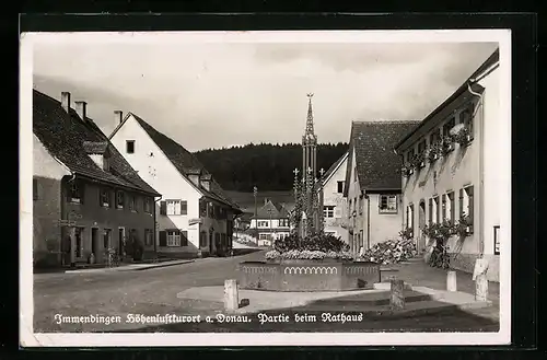 AK Immendingen /Donau, Partie beim Rathaus