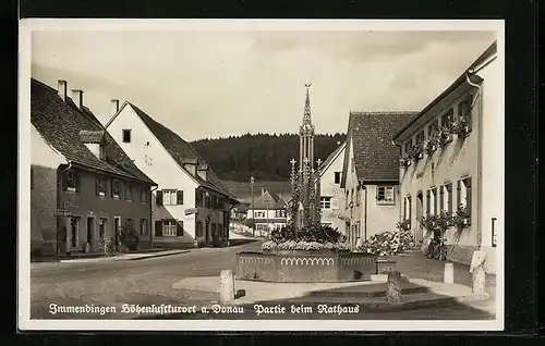 AK Immendingen /Donau, Partie beim Rathaus