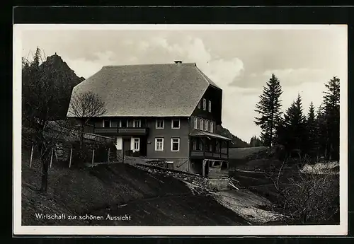 AK Hornberg-Prechtal, Gasthaus zur schönen Aussicht