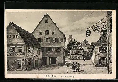 AK Dinkelsbühl, Strasse am Dönnersberg