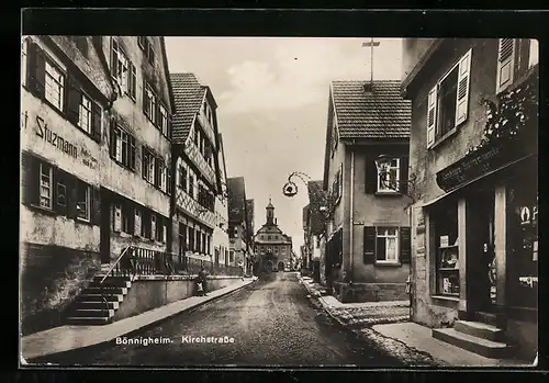 AK Bönnigheim, Partie in der Kirchstrasse