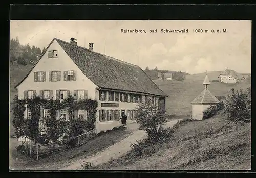 AK Raitenbuch /Bad. Schwarzwald, Gasthaus mit Kapelle