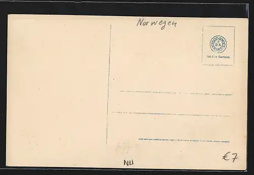 AK Bergen, Gesamtansicht der Stadt mit Hafen