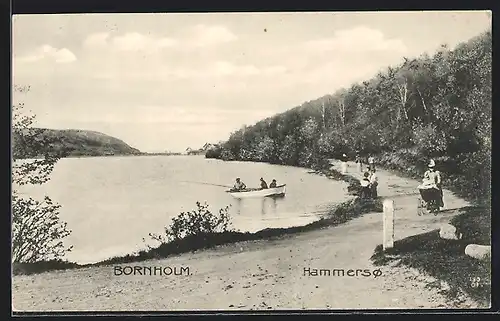 AK Bornholm, Hammerso, Angler im Boot