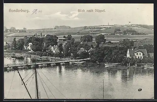 AK Sonderburg, Blick nach Düppel