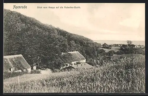 AK Apenrade, Blick von Knapp auf die Aubecker-Bucht