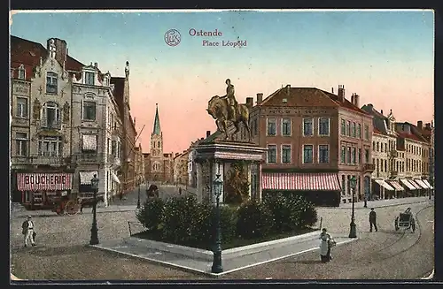 AK Ostende, Place Leopold