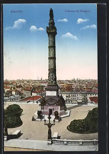 AK Brüssel / Bruxelles, Colonne de Congrés