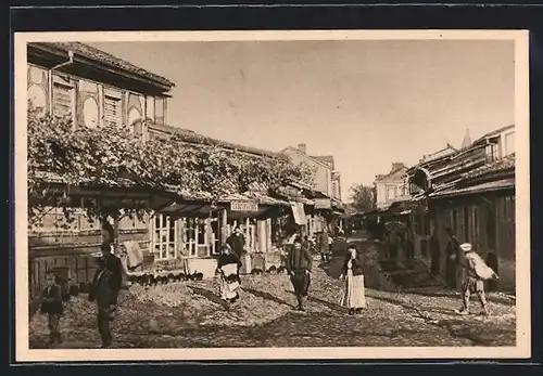 AK Kazanlak, Geschäftsstrasse im Ort