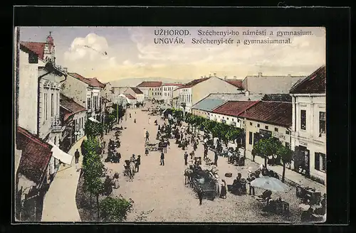 AK Ungvar, Szechenyi-ter a gymnasiummal