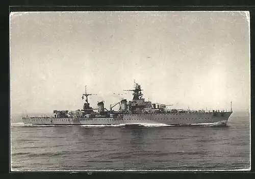 AK La Galissonniere, Croiseur sur Mer, französisches Kriegsschiff