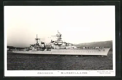 AK Kreuzer Marseillaise der französischen Marine