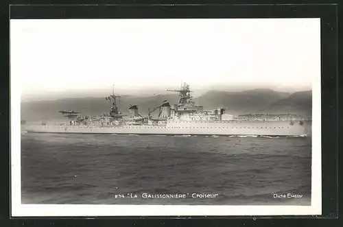 AK Kreuzer Galissonnière der französischen Marine