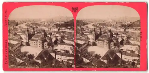 Stereo-Fotografie Fr. Unterberger, Innsbruck, Ansicht Salzburg, Blick von der Festung