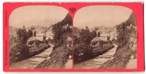 Stereo-Fotografie Fr. Unterberger, Innsbruck, Ansicht Berchtesgaden, Blick nach dem Ort