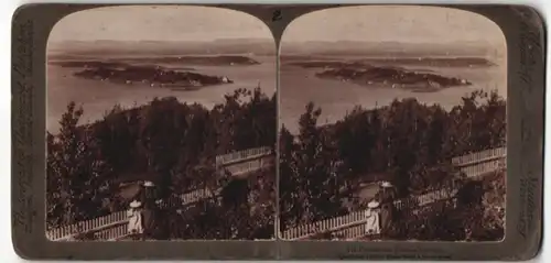 Fotografie Underwood & Underwood, Ansicht Christiania / Oslo, Blick auf den Fjord