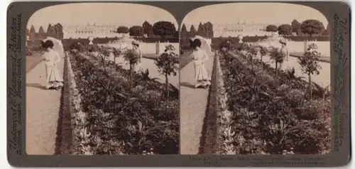 Stereo-Fotografie Underwood & Underwood, New York, Ansicht Versailles, King Louis XIV. Palace & Garden