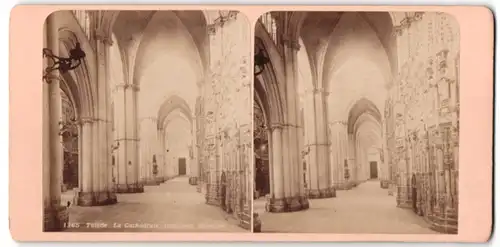 Stereo-Fotografie Ansicht Tolède, La Cathédrale, intérieur