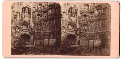 Stereo-Fotografie Ansicht Tolède, La Cathédrale, Le Maître-Autel