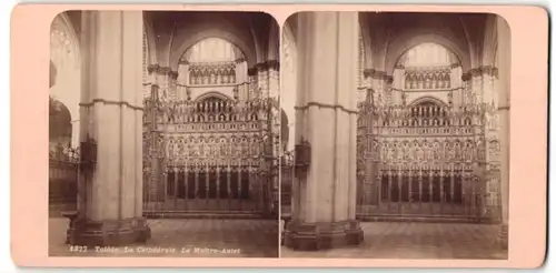 Stereo-Fotografie Ansicht Tolède, La Cathédrale, Le Maître-Autel