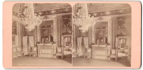 Stereo-Fotografie Ansicht L`Escurial, Casino des Princes, Salon