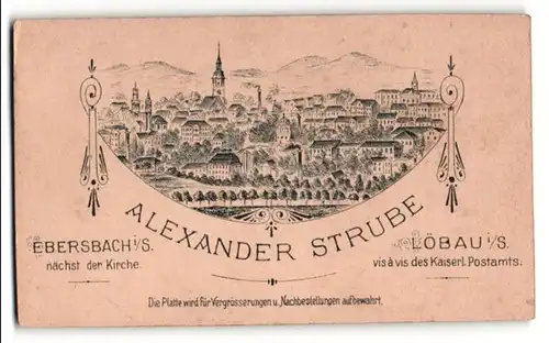 Fotografie Alexander Strube, Löbau i. S., Ansicht Löbau i. S., Panorama des Ortes