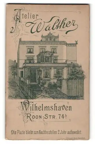 Fotografie Atelier Walther, Wilhelmshaven, Ansicht Wilhelmshaven, Fotoatelier Roon-Str. 74b