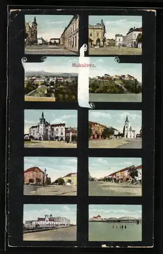 AK Mukacevo, Ortsansichten mit Kirche