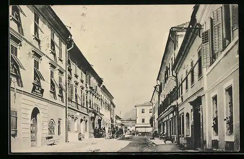 AK Radstadt, Einblick in die Hauptstrasse