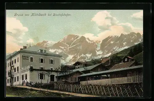 AK Mühlbach bei Bischofhofen, Kirchberger`s Gasthaus