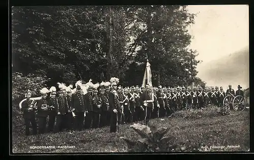 AK Radstadt, Bürgergarde in Uniform