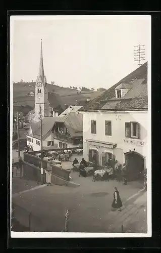 AK Abtenau, Partie am Gasthof Post