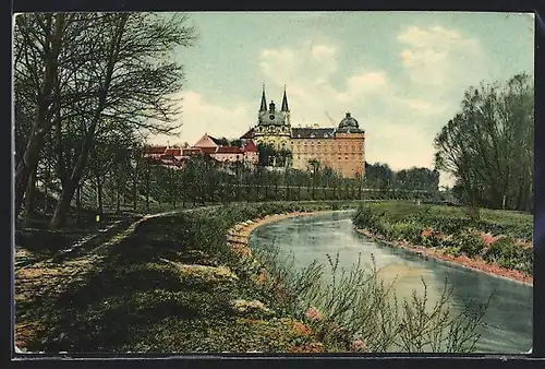 AK Klosterneuburg, Oberherrenstift, Flusspartie