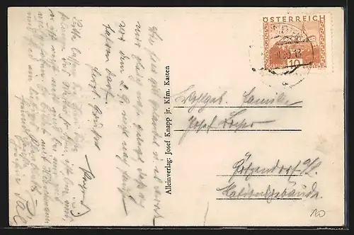 AK Kasten, Totalansicht vom Walde aus