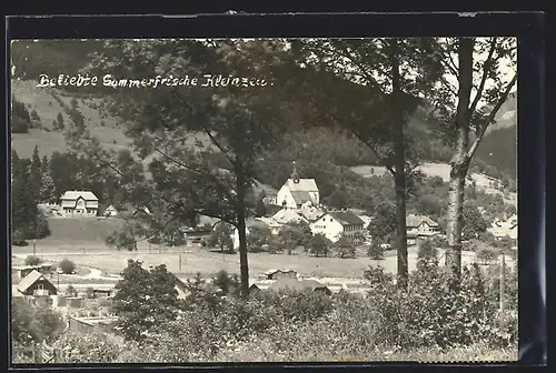 AK Kleinzell, Ortsansicht mit Kirche