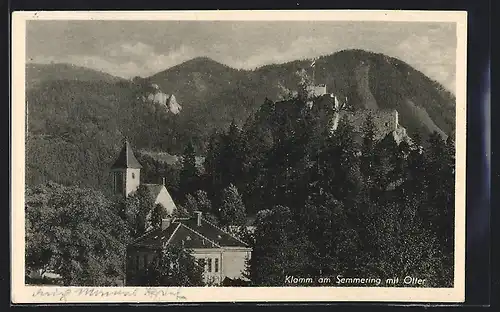 AK Klamm am Semmering, Ansicht mit Otter