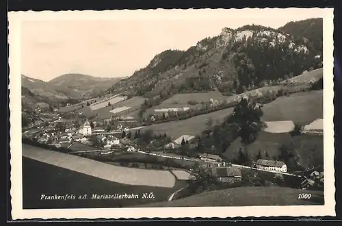 AK Frankenfels /Mariazellerbahn, Gesamtansicht der Ortschaft