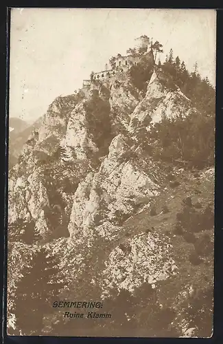 AK Semmering, Ruine Klamm